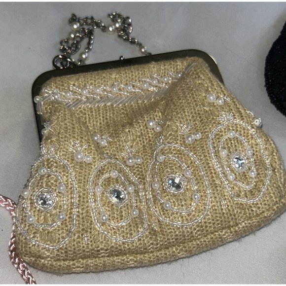 Collection of 7 Small Beaded Purses Fancy Formal Cocktail Wedding Prom - Picture 14 of 15